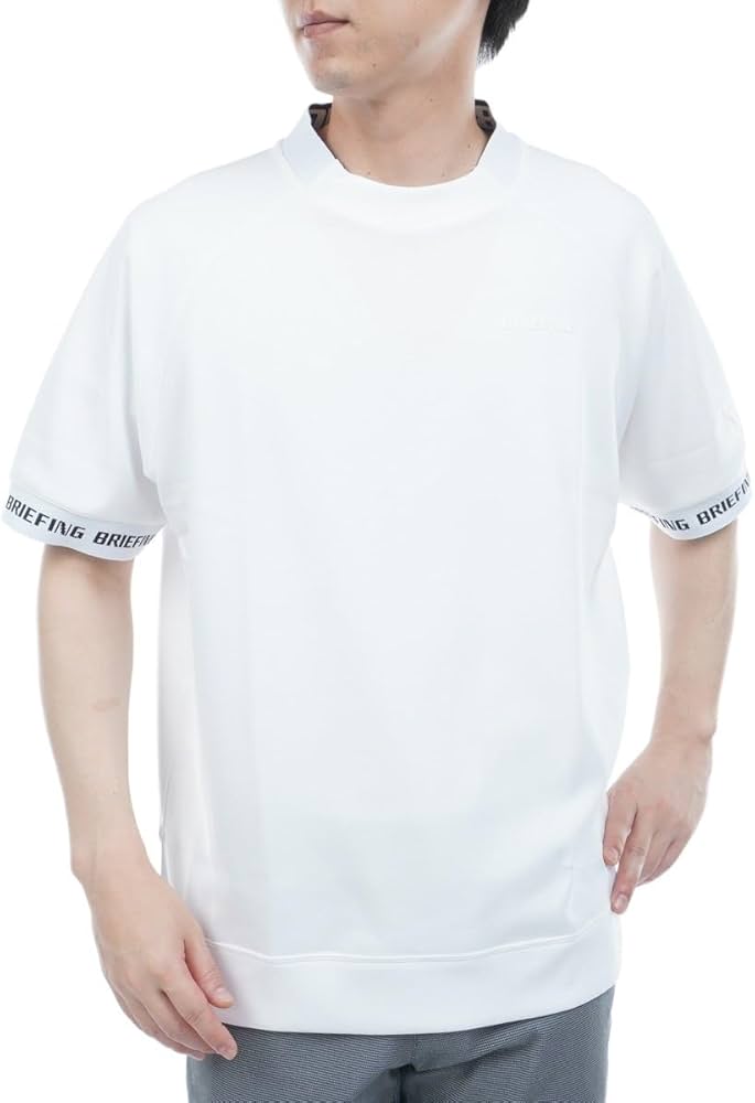 Amazon.co.jp: ブリーフィング（BRIEFING） モックネック ゴルフ 半袖