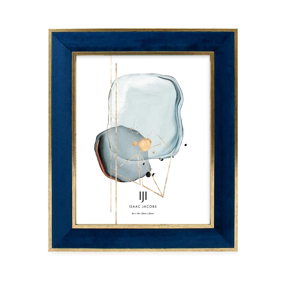 Amazon.com - Isaac Jacobs Velvet Picture Frame with Metallic Gold