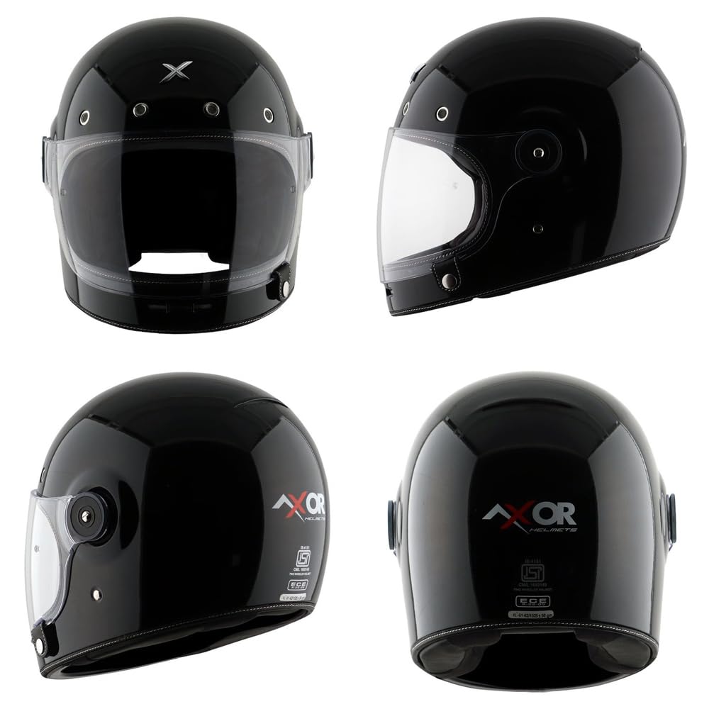 超美品】アクサー製レトロ モトX フルフェイスヘルメット XLサイズ