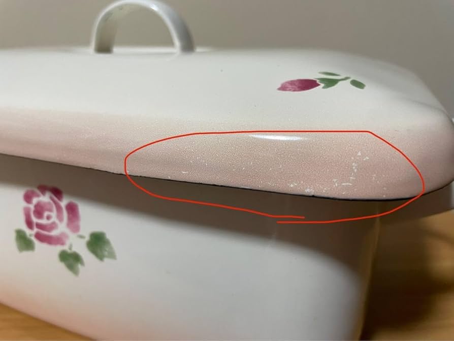 MANY マニー ホーロー製 セゾンドローズ角型ボックス マニー セゾンド