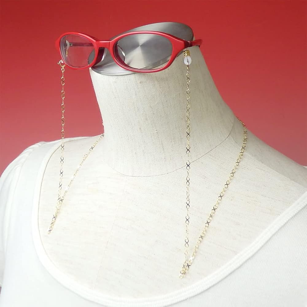 Amazon | 18金 メガネチェーン K18 インフィニティ エックス