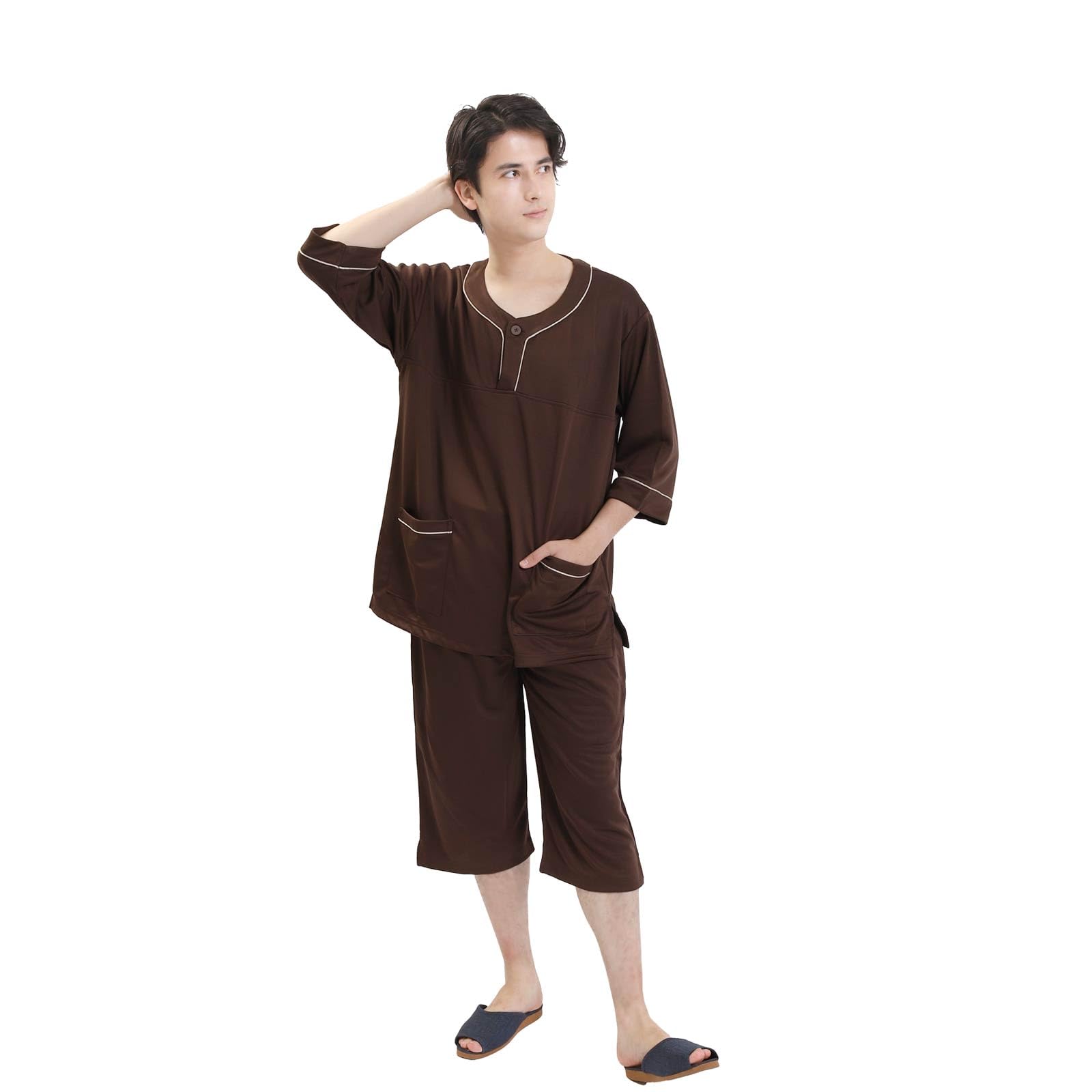 Amazon | [Fuuka] 館内着 (リラクゼーションウェア/リラックスウェア