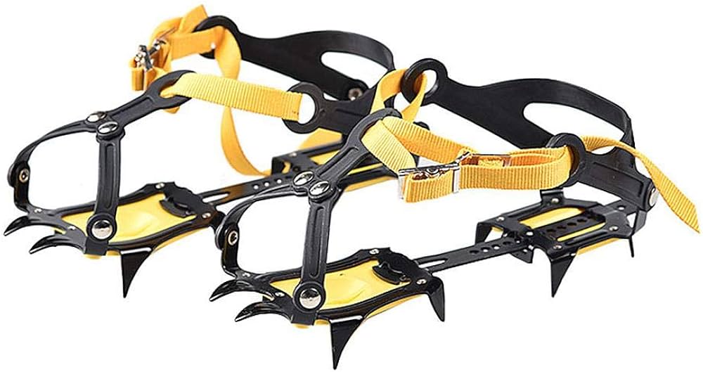 Amazon | YOGOGO 10本爪 アイゼン 簡単装着 収納袋付き フリーサイズ