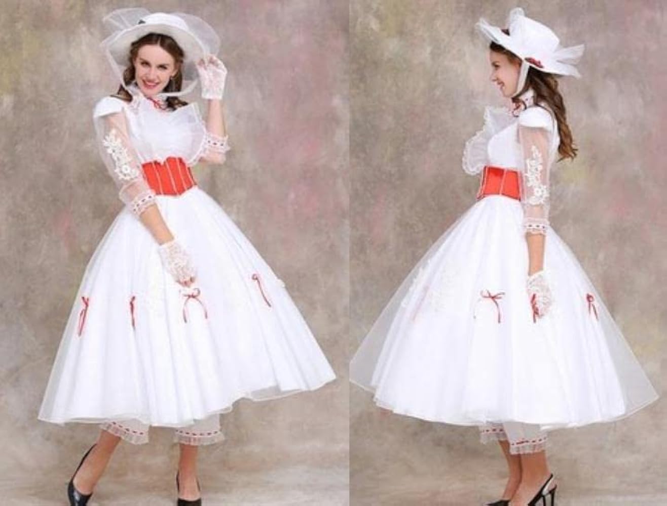 Amazon.co.jp: [XIN XIN] 即納 メリー・ポピンズ コスプレ衣装+帽+