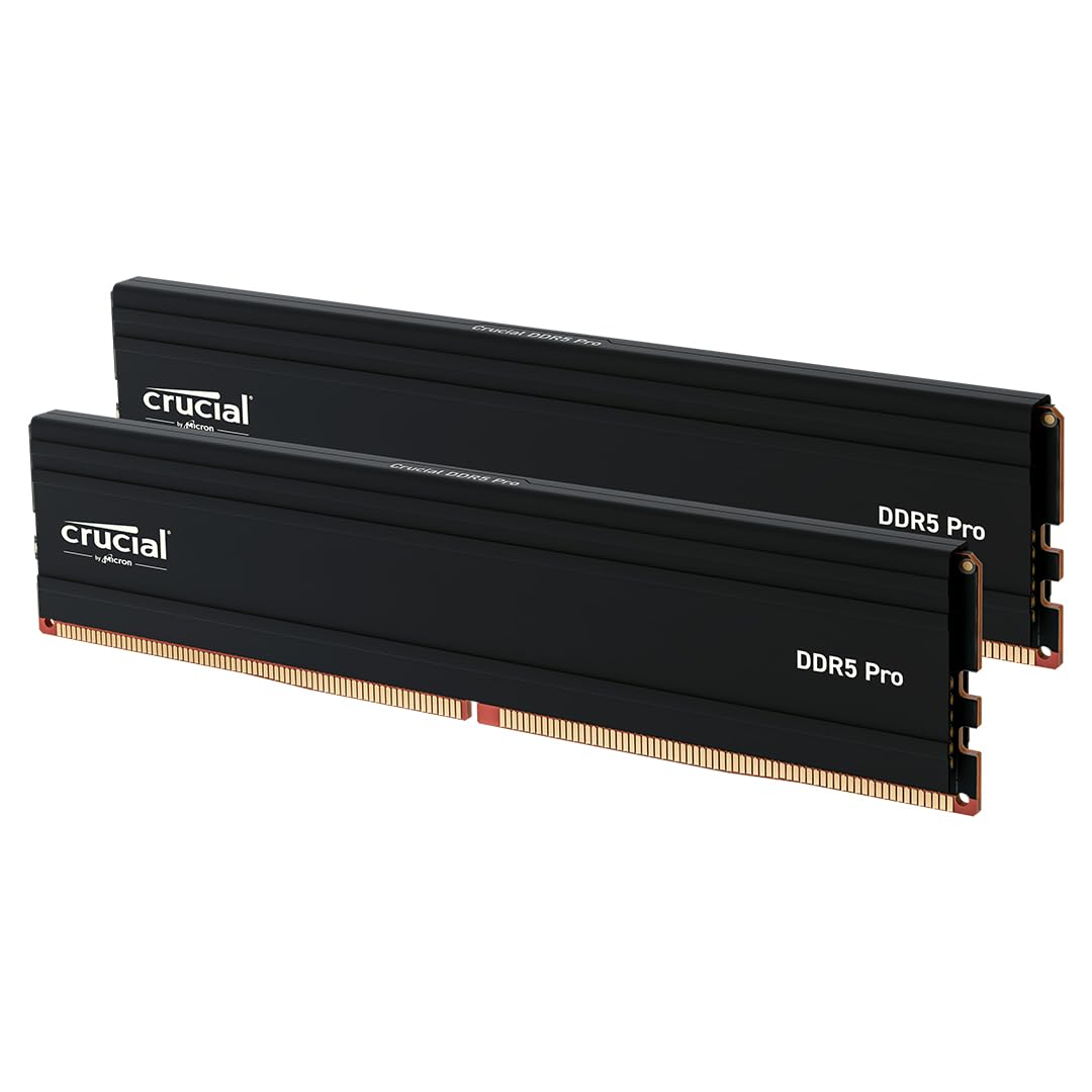 Crucial Kit Pro 64GB DDR5 RAM (2x32GB), 5600MHz (ou 5200MHz ou