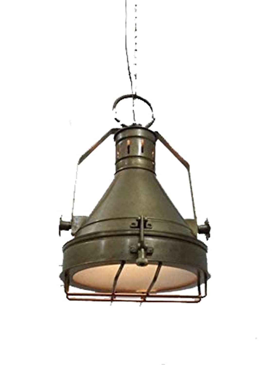 THOR INSTRUMENTS Industrial Vintage Brass Ceiling Pendant Hanging