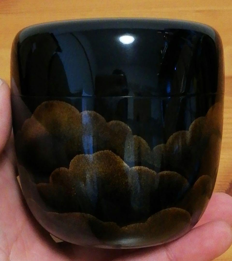 Amazon.co.jp: 三村花鶴作 蒔絵 雲月 内銀 棗 共箱 共布 略歴付 茶道具