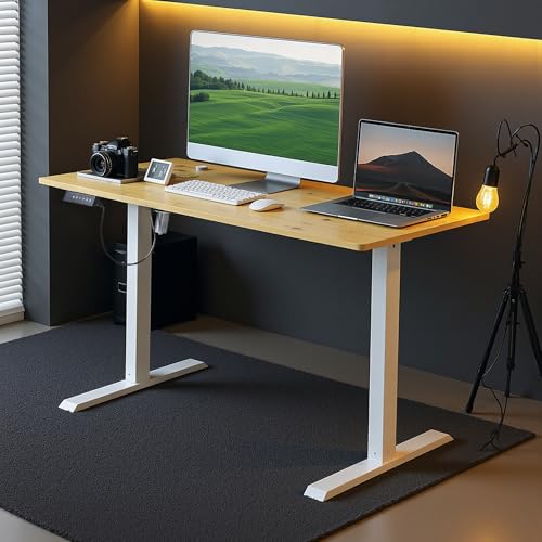 Amazon | VECELO 昇降式デスク 電動 スタンディングデスク オフィス