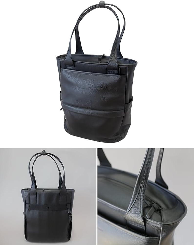 Amazon | BROSKI AND SUPPLY UPPER2(BLACK/W330×H370×D140mm) トート