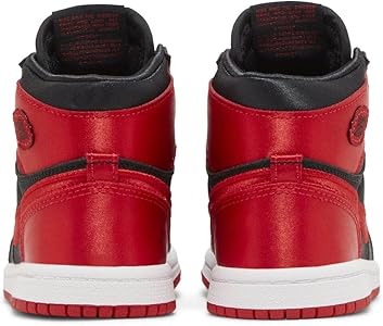 Amazon.com | jordan Little Kid's 1 Retro High OG Satin Bred Black