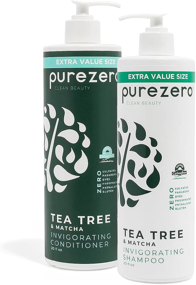 Amazon.com : Purezero 20 oz Tea Tree & Matcha Shampoo and