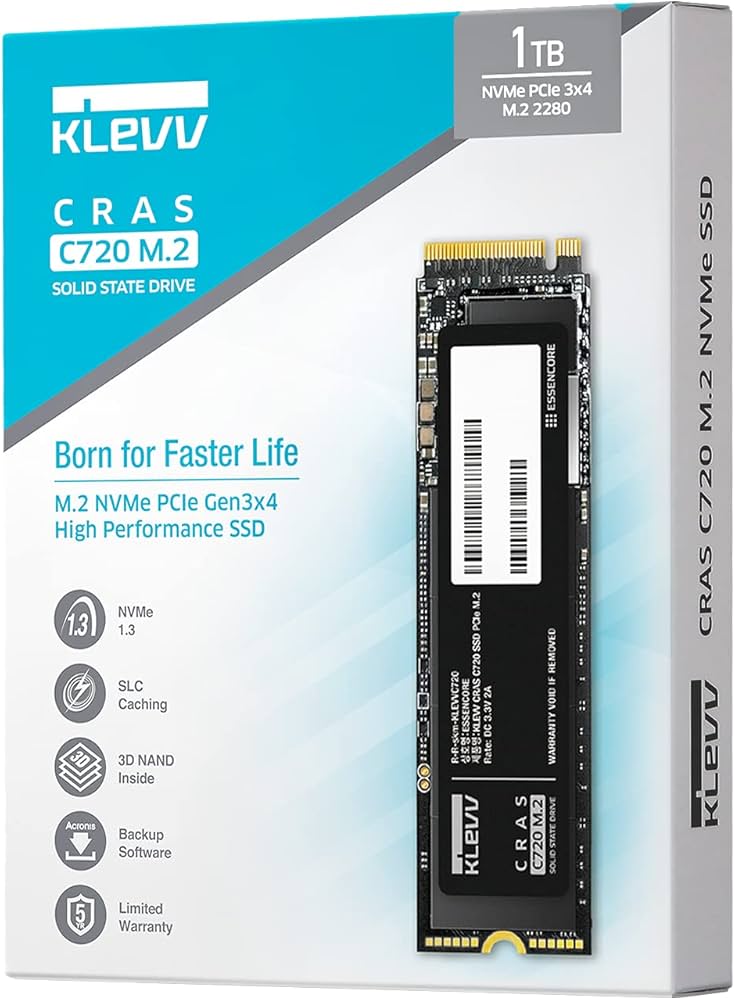 Amazon | エッセンコアクレブ KLEVV SSD 2TB CRAS C720 M.2 NVMe PCIe3