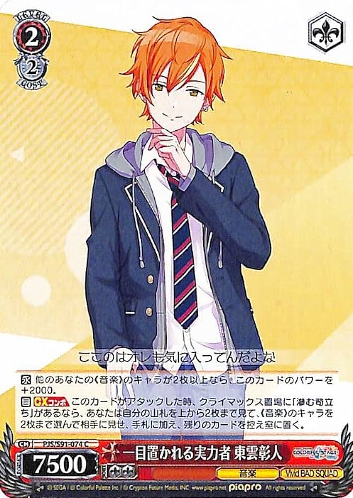 プロセカ ヴァイスシュヴァルツ 3 東雲彰人 SP 先攻】プロジェクト