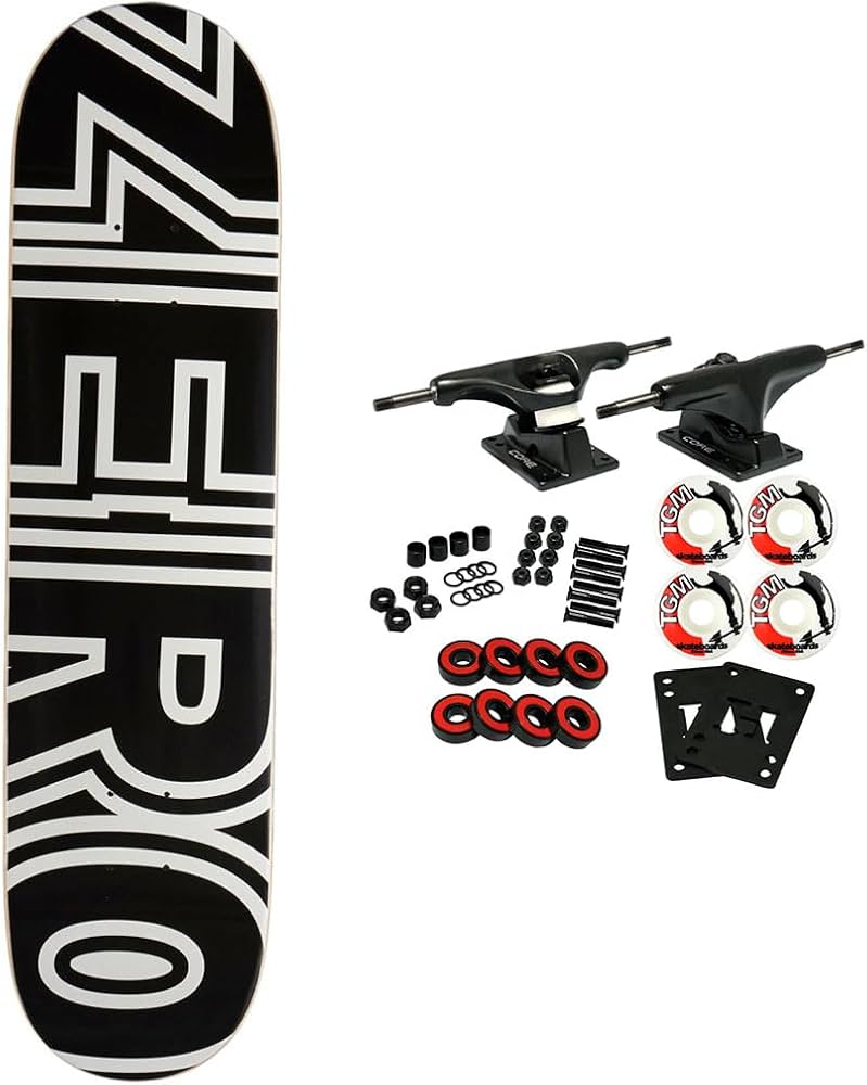 Amazon | Zero Skateboards コンプリート ボールド ブラック 7.75