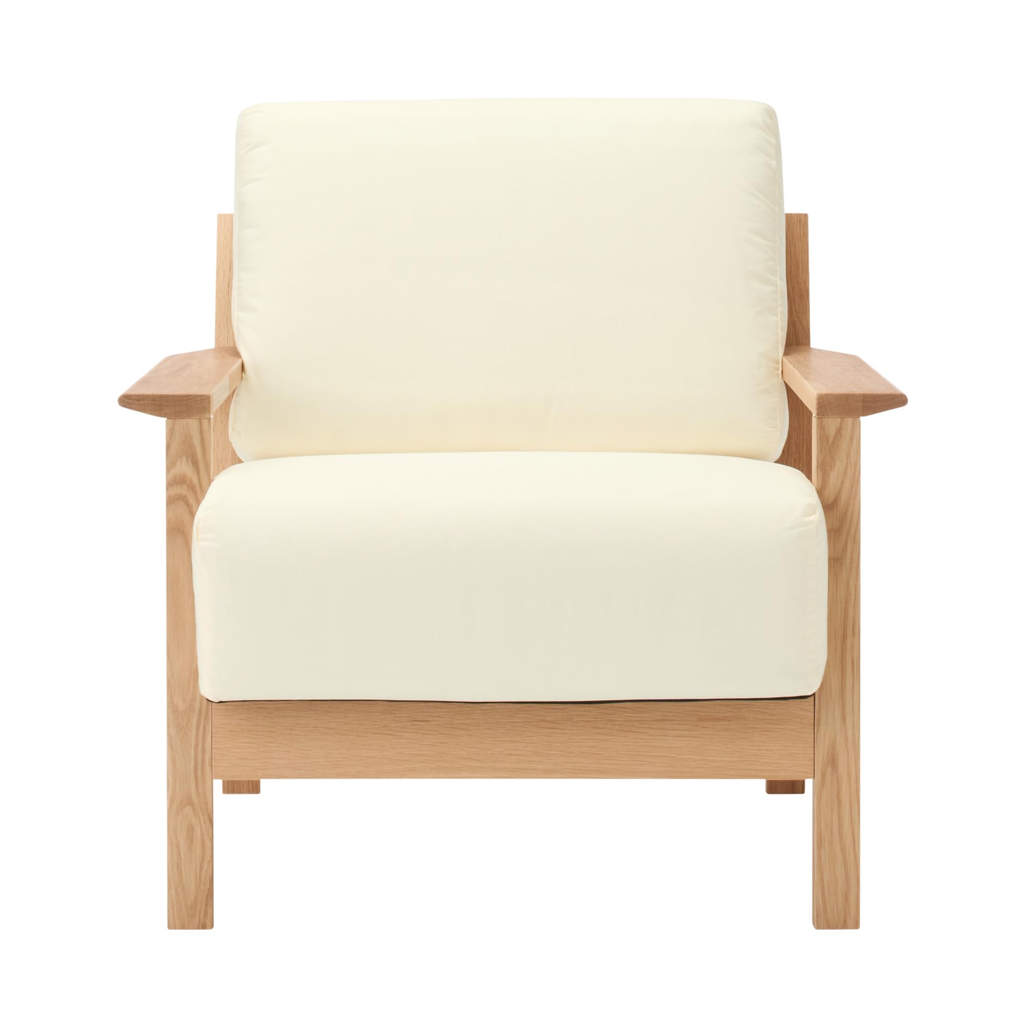 Amazon.co.jp: 無印良品 ソファ本体 幅67×奥行75×高さ77cm 木製