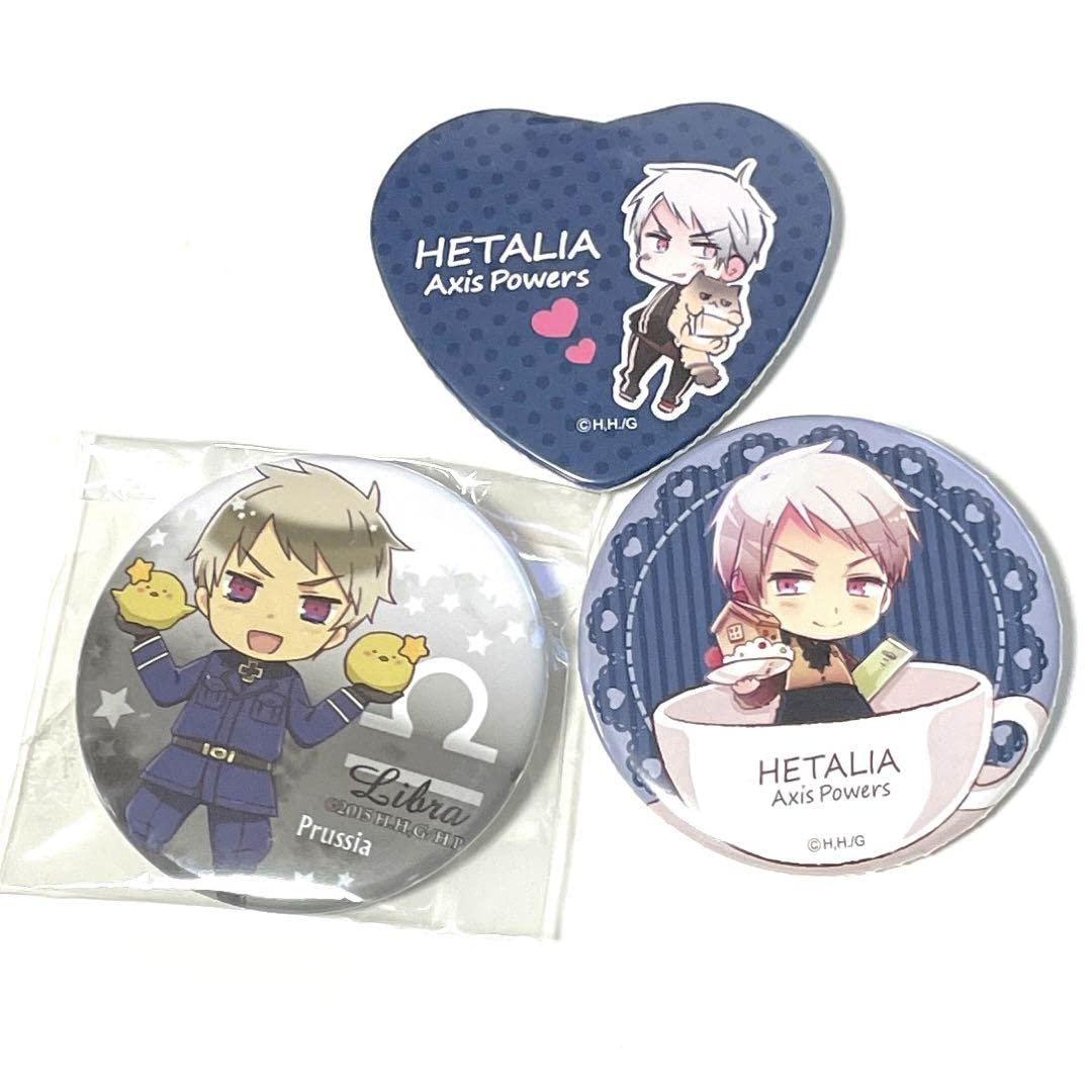 Amazon | ヘタリア プロイセン 缶バッジ ハート缶バッジ SWN85T7K