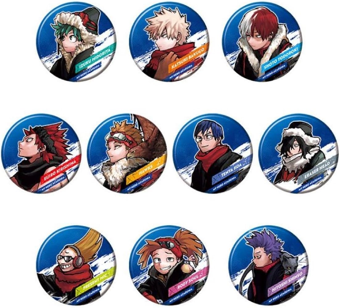 僕のヒーローアカデミア JF2025 TOHO 十傑 缶バッジ 爆豪勝己 16個