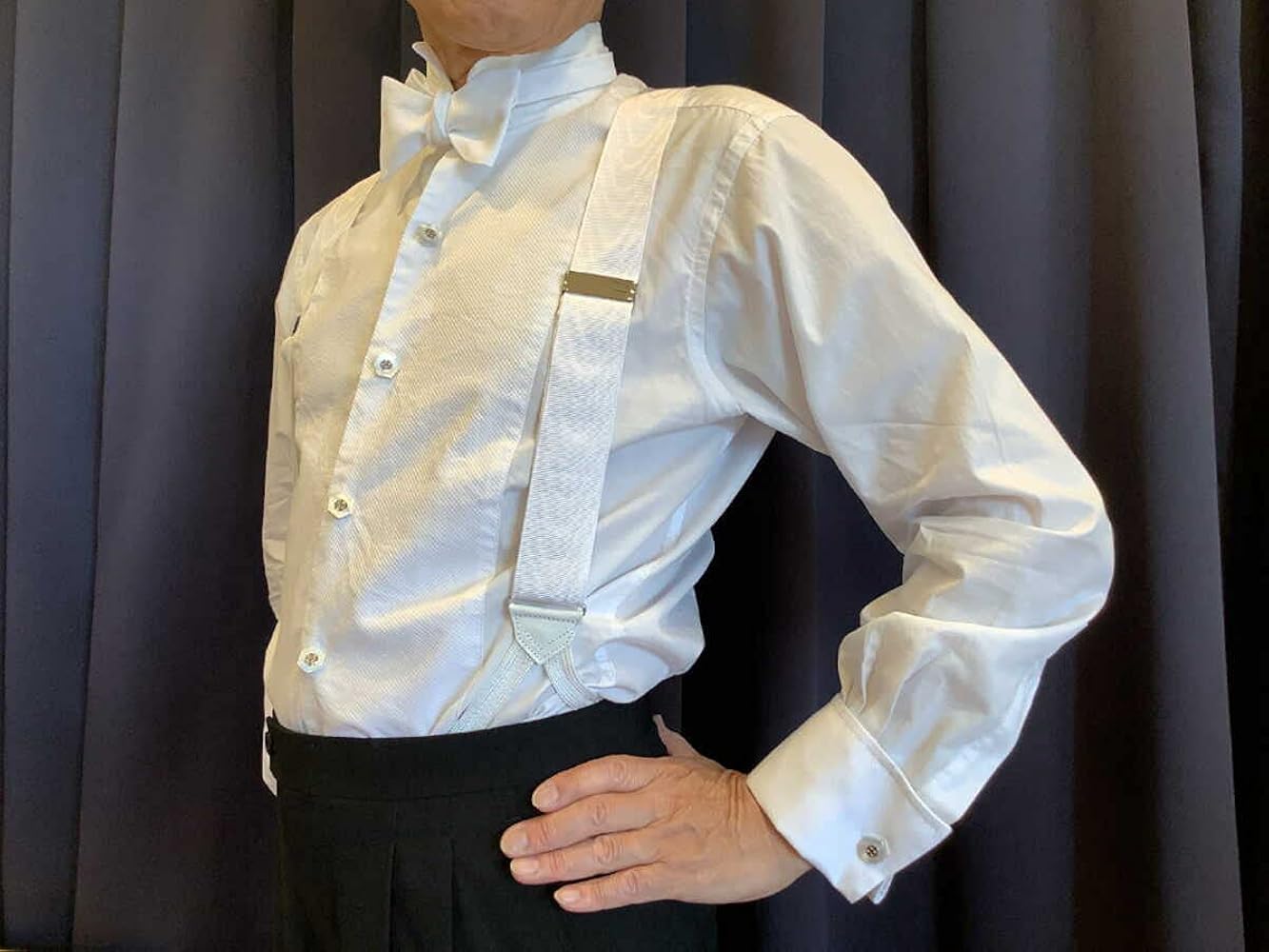 Amazon | [Taggs] サスペンダー英国製ボンド007スカイフォール