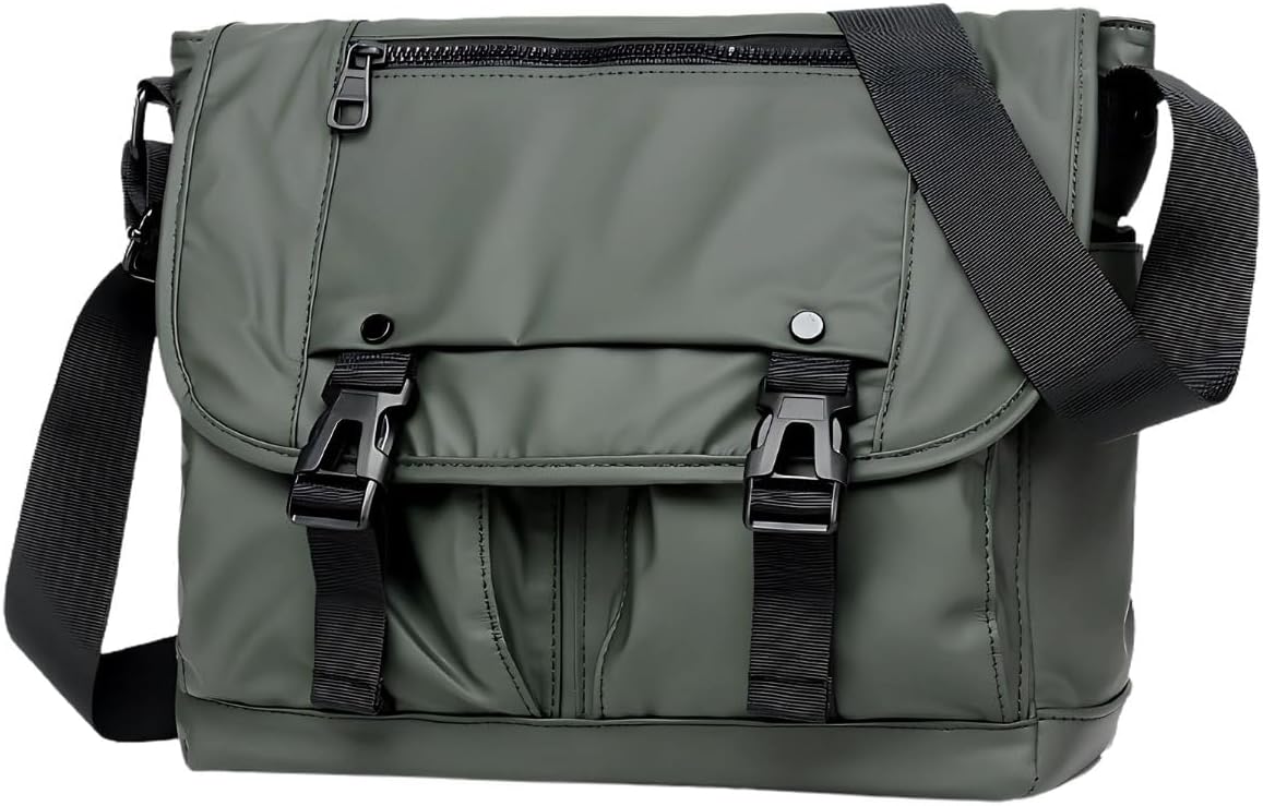 Amazon | メッセンジャーバッグ メンズ 大容量 防水 フラップ