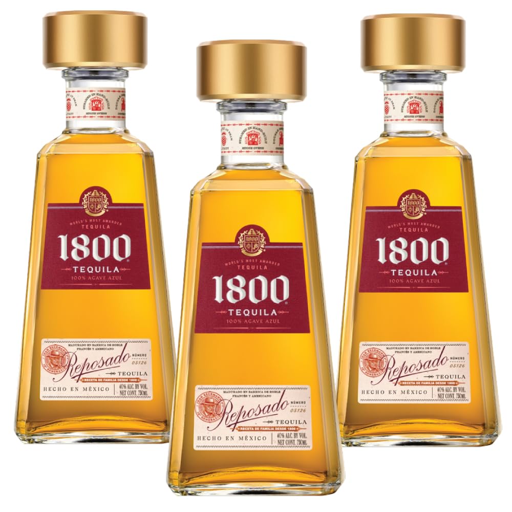 Amazon.co.jp: クエルボ 1800 レポサド 750ml 40度 3本セット メキシコ