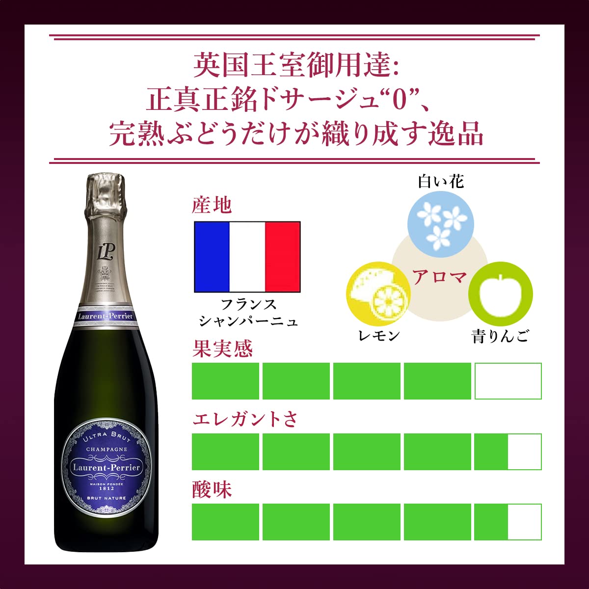 Amazon.co.jp: 【英国王室御用達のシャンパン】ローラン・ペリエ