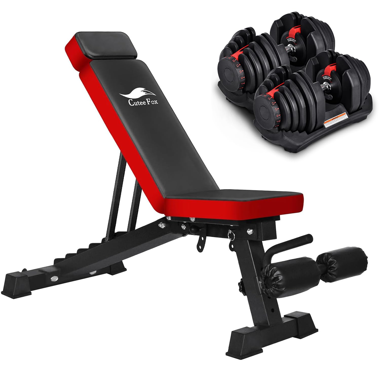 可変式ダンベル約40kg2個とインクラインベンチセット 可変式ダンベル