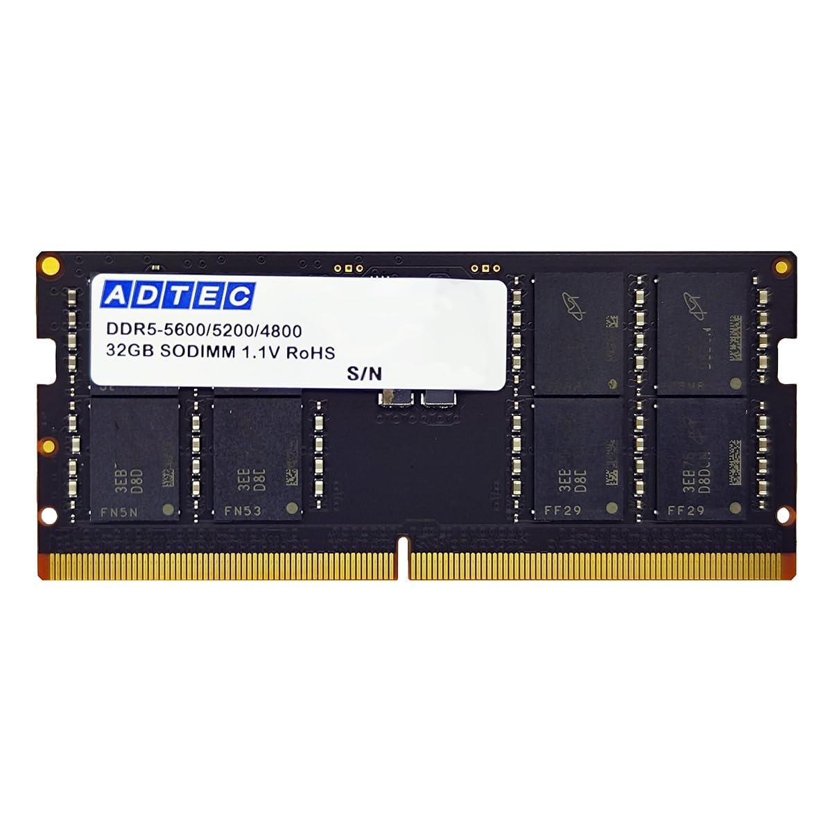 Amazon | アドテック DDR5-5600 SO-DIMM 32GB 6年保証 ノート JEDEC
