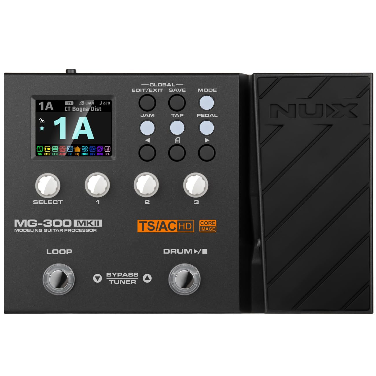 Amazon.com: NUX MG-300 MKII Multi Effects Pedal with 45 Effects