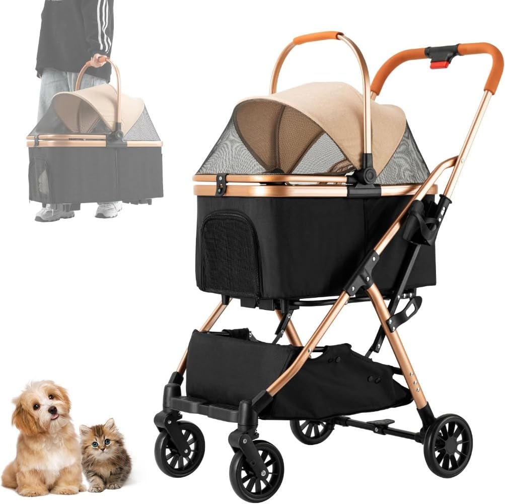 Amazon | ペットカート 分離型 折りたたみ ペットバギー 小型犬 中型犬