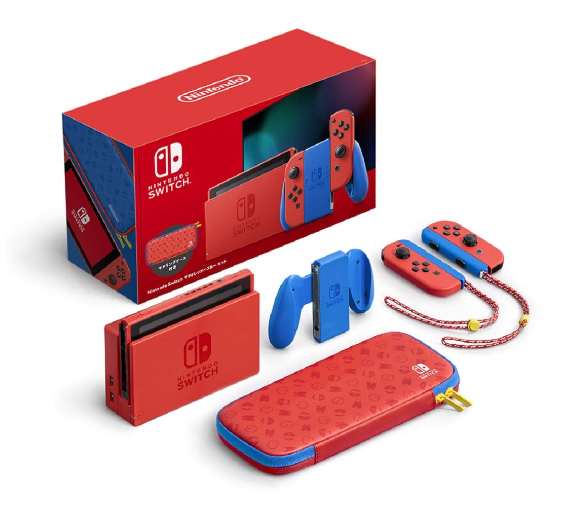 Nintendo Switch マリオレッド×ブルー バッテリー強化版モデル Amazon