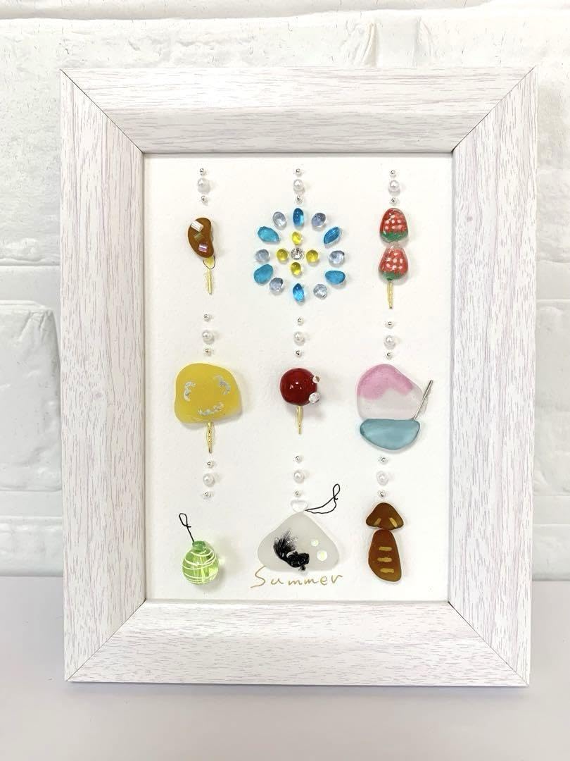 Amazon.co.jp: シーグラスアート No.20 summer サマー 夏 夏祭り