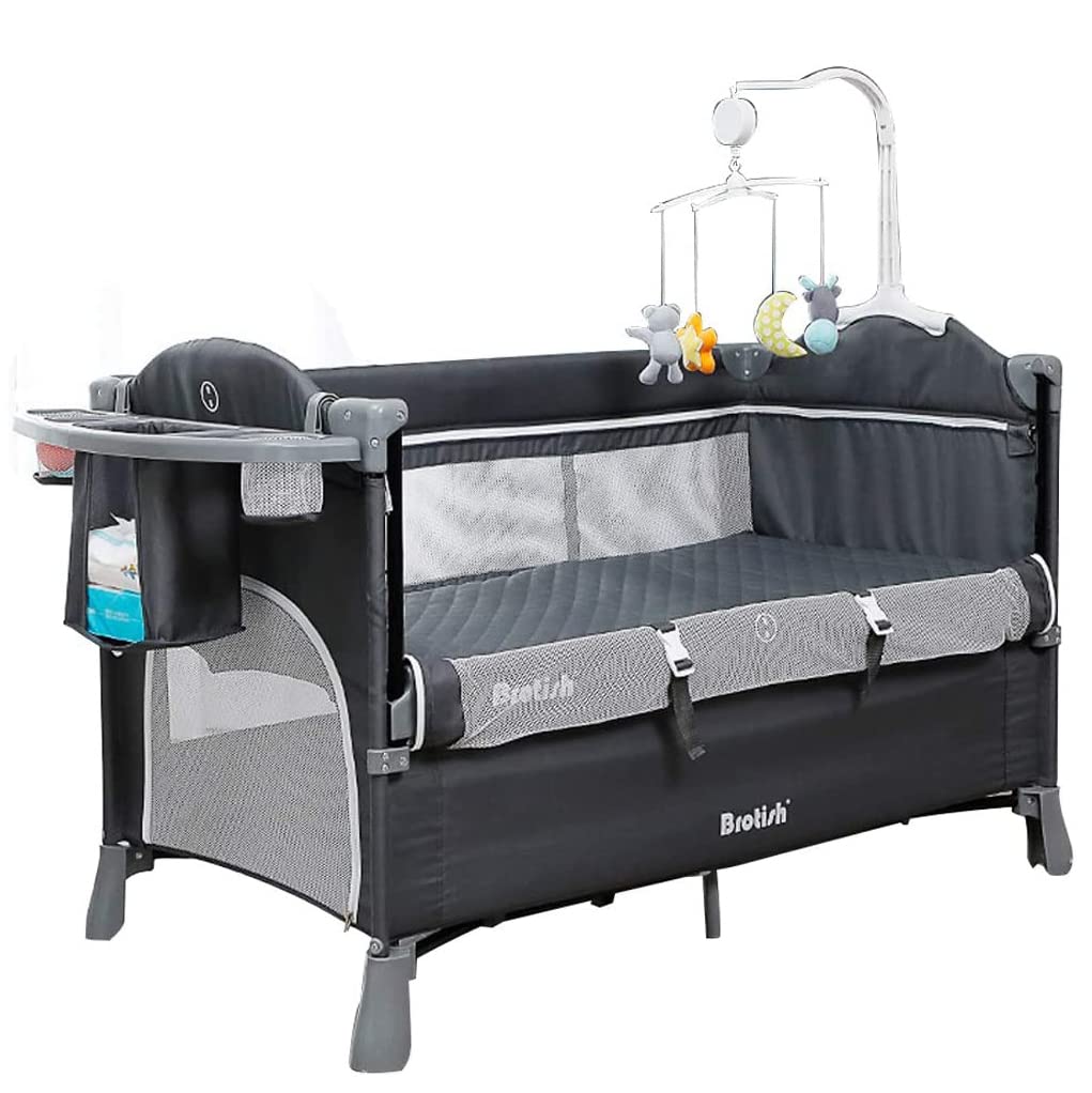 Amazon.co.jp: Wondc ベビーベッド プレイヤード ベビー 折りたたみ