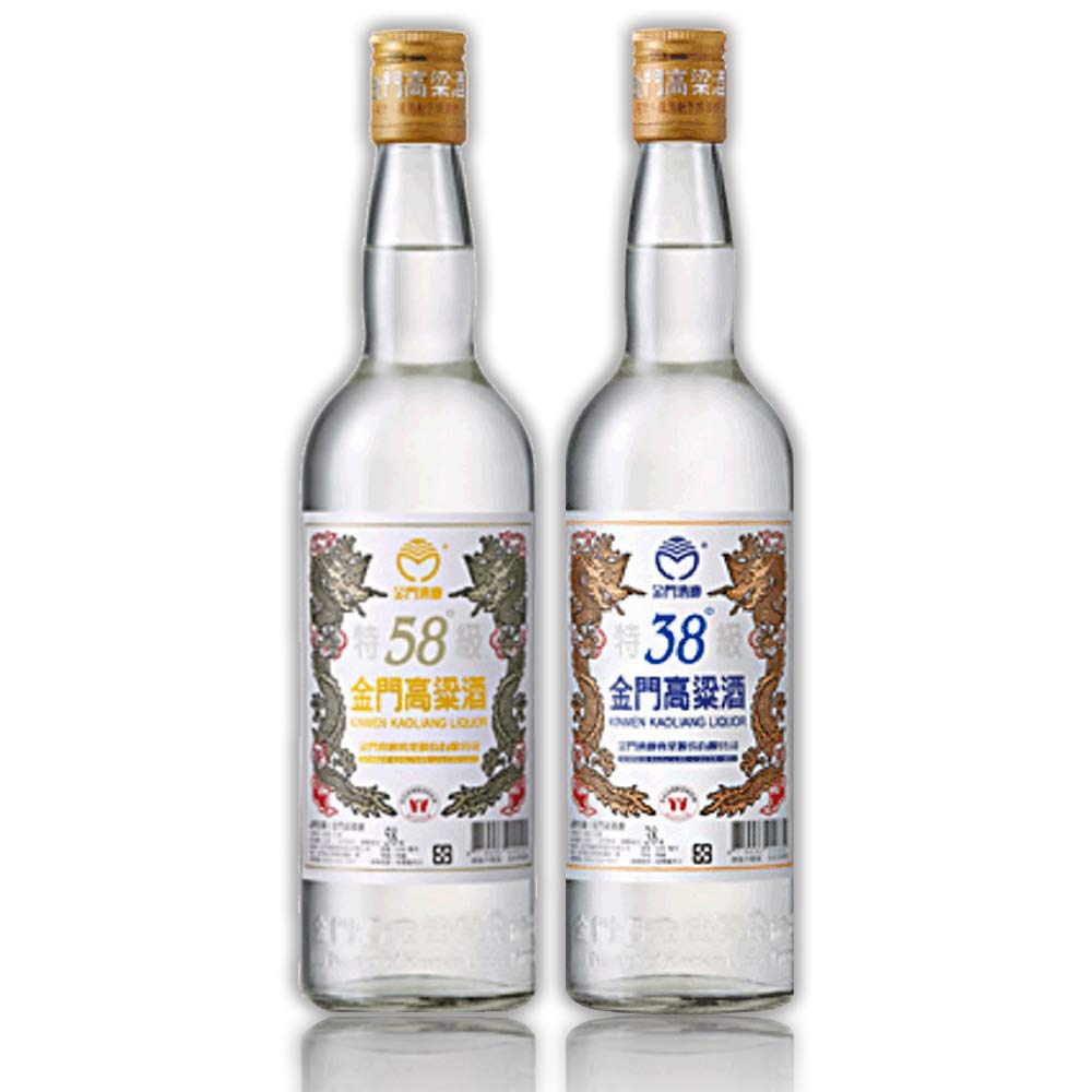 Amazon.co.jp: 【金門湾】 金門高粱酒 台湾 酒 土産 高粱酒 58度＆38度