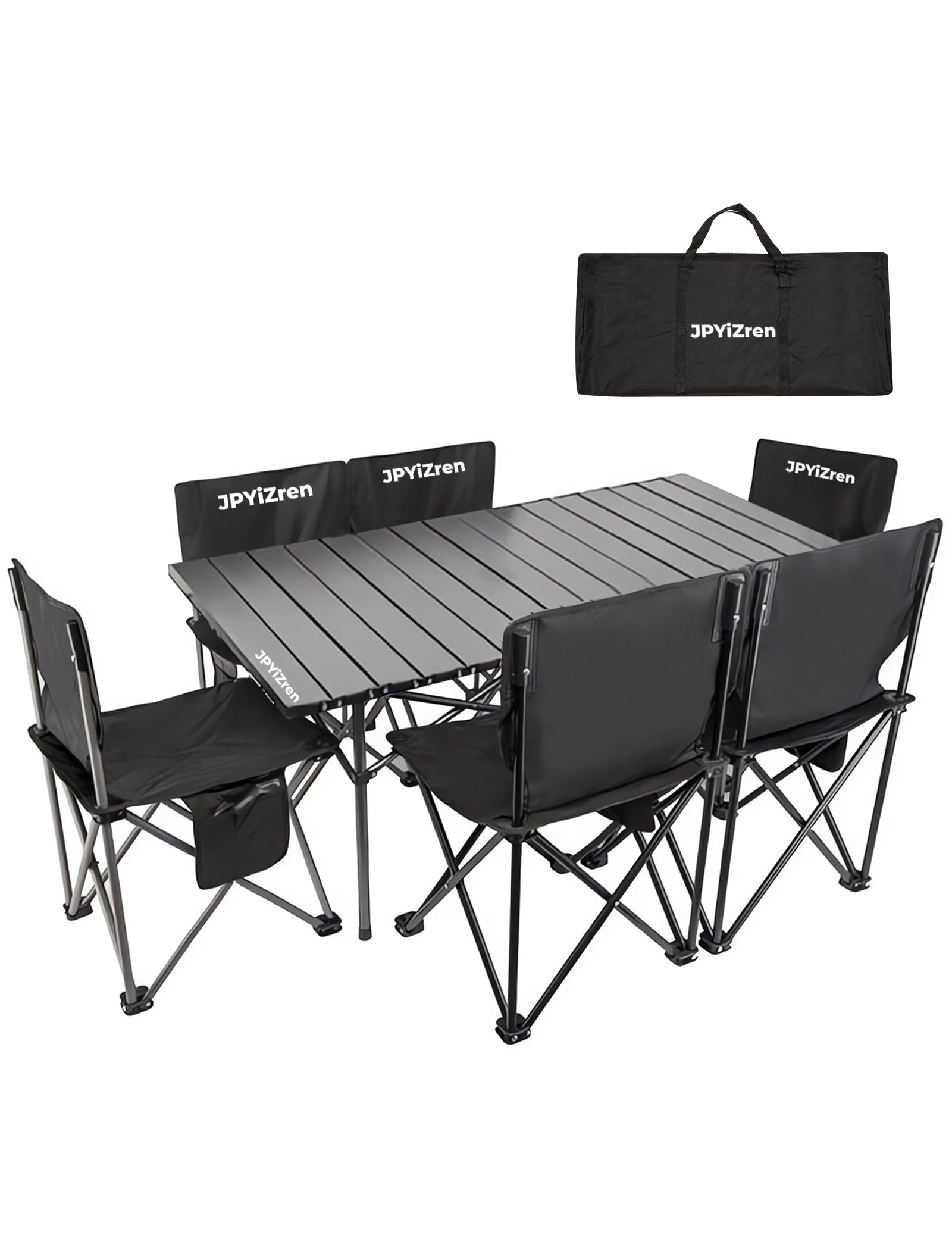 Amazon.co.jp: JPYiZren アウトドア テーブル チェア 7点セット アルミ