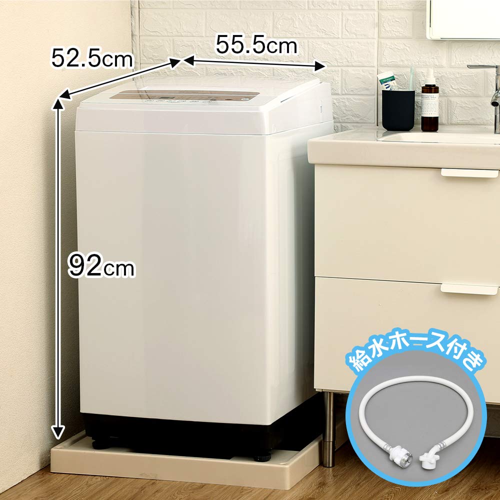 Amazon | アイリスオーヤマ 全自動洗濯機 5kg IAW-T502E-WPG