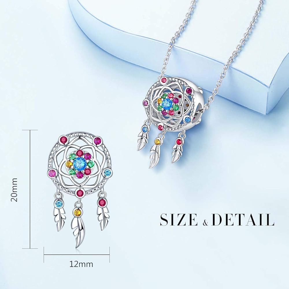 Amazon | ドリームキャッチャーチャームフィットパンドラチャーム