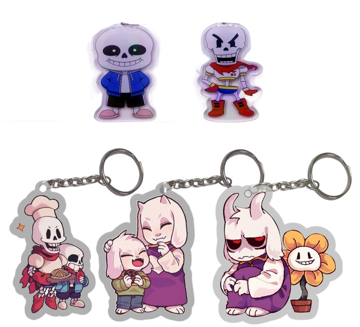 Amazon.co.jp: アニメアンダーテール キーホルダー 5個セットアクリル