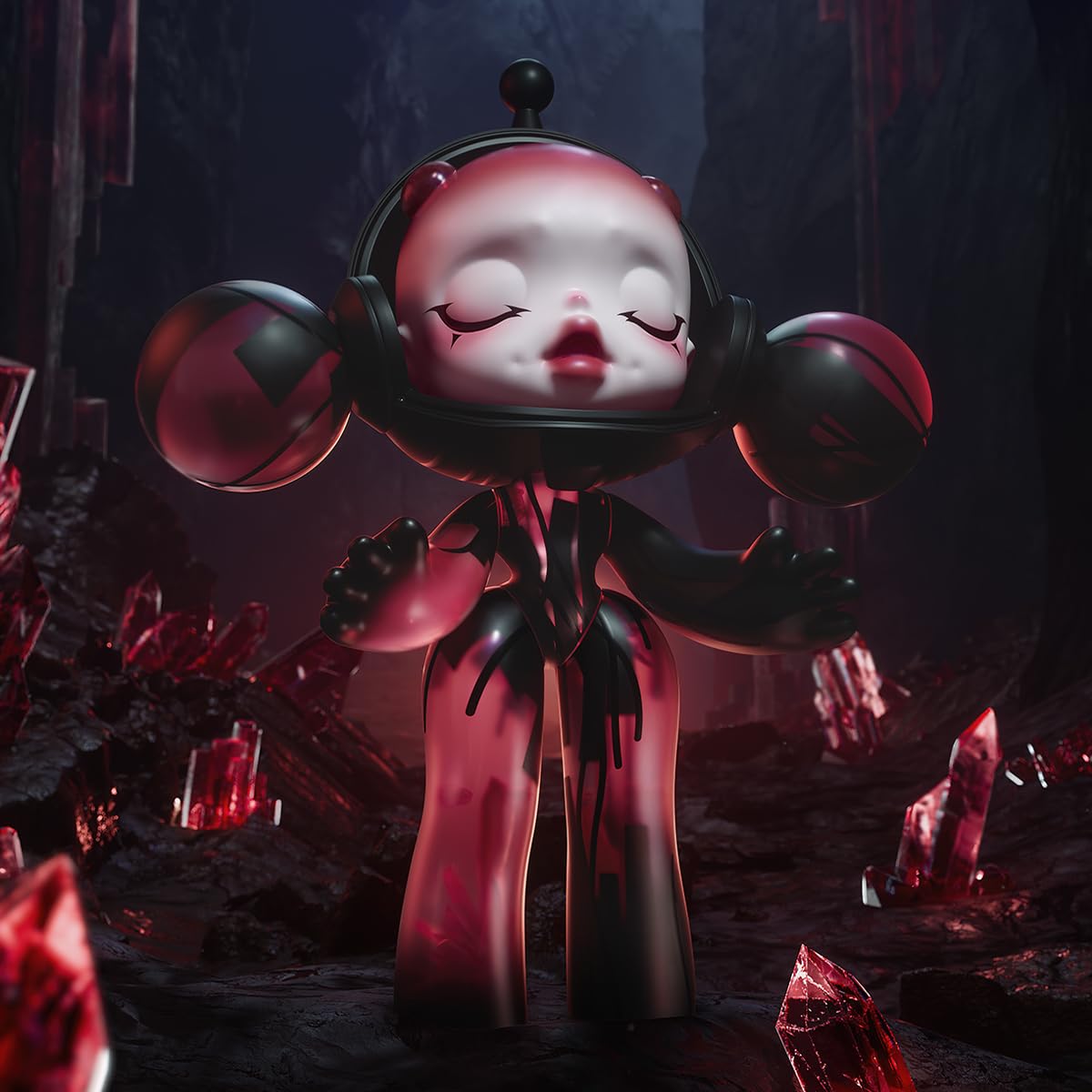 Amazon.co.jp: POP MART MEGA α SKULLPANDA 400% Red Crystal シリーズ