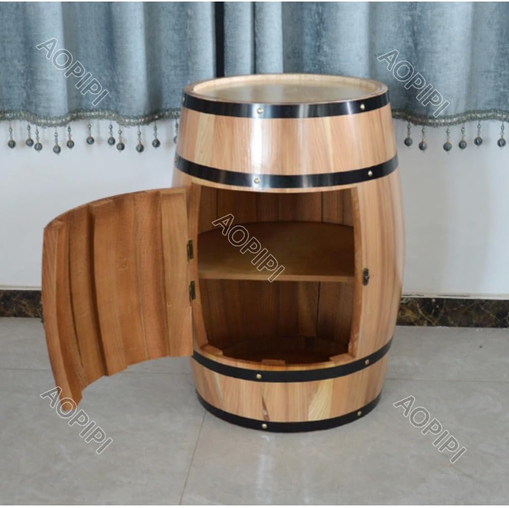 ワイン樽、ヴィンテージ木製樽ワインラック、ワインセラー、収納