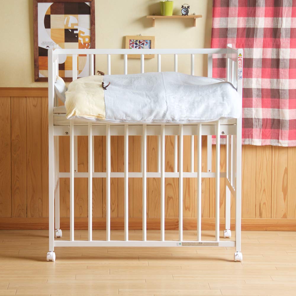 Amazon.co.jp: 日本製 ベビーベッド 「ワンタッチハイベッド クール