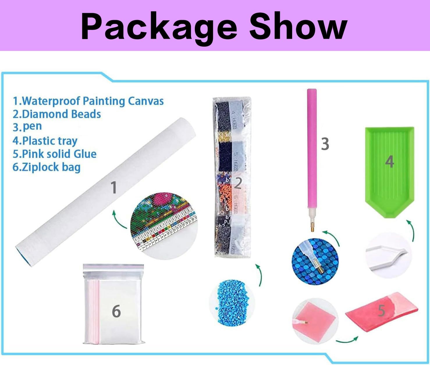 Amazon.co.jp: mrpwnle 多肉植物 ダイヤモンドペインティングキット