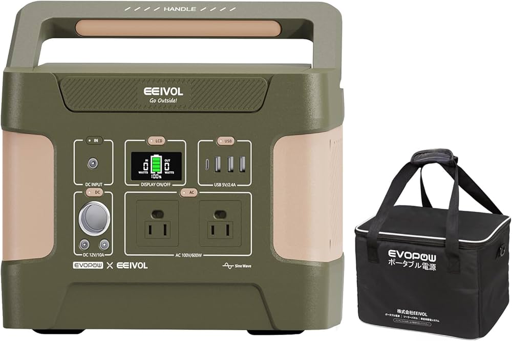 Amazon.co.jp: EEIVOL ポータブル電源 リン酸鉄リチウム 515Wh