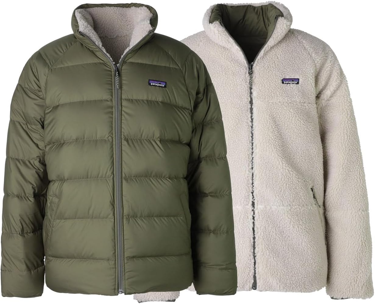 Amazon.co.jp: Patagonia Men's Reversible Down Jacket/Reversible