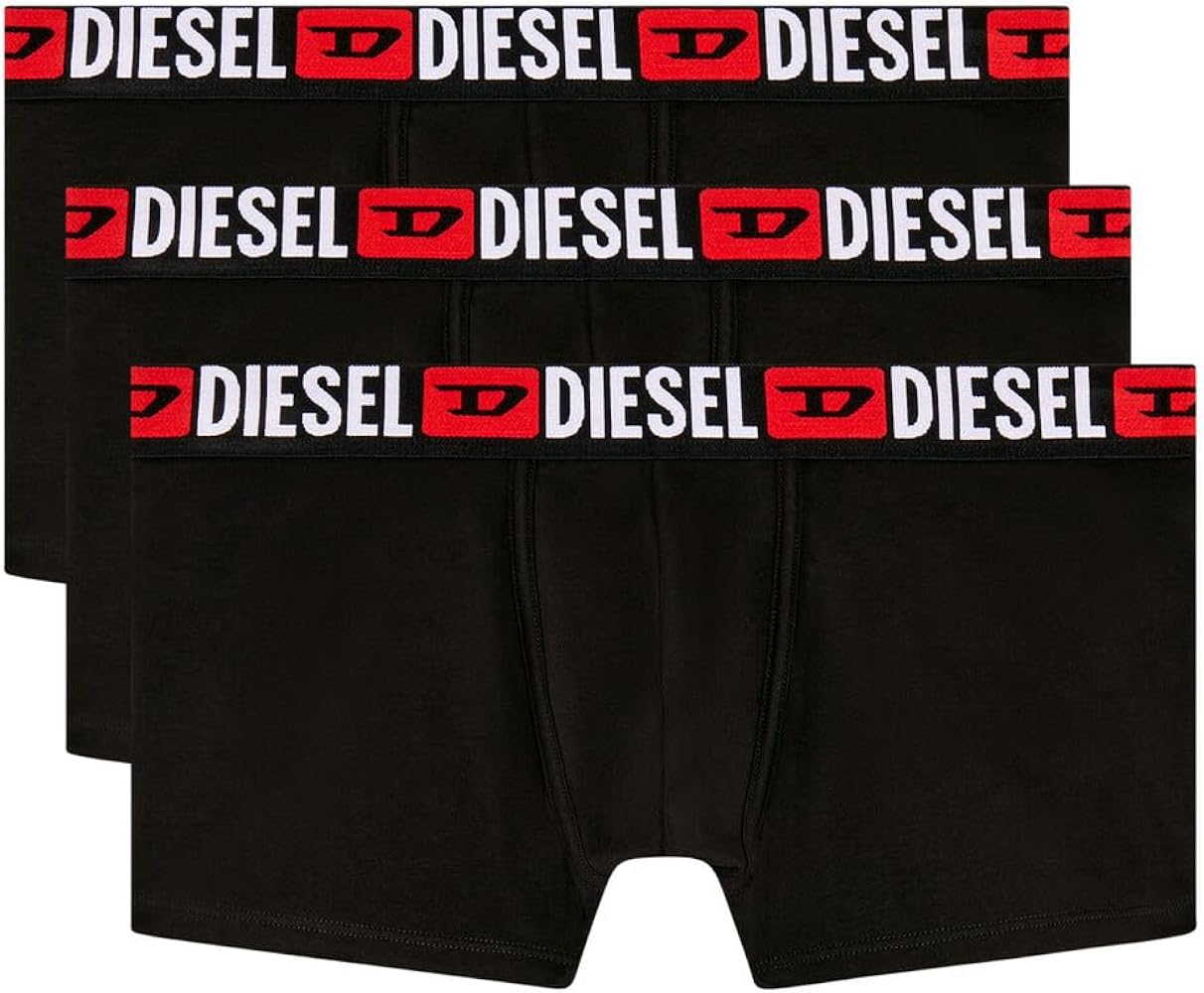 Diesel Men's UMBX-DAMIEN Stretch Cotton Boxer Briefs, 3-Pack