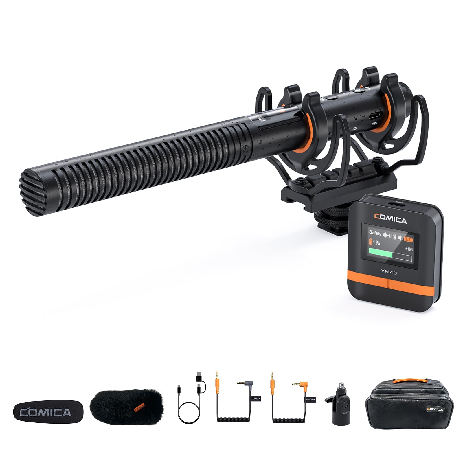 Amazon | ワイヤレスマイクcomica VM40 ガンマイク【32BIT、32G内部