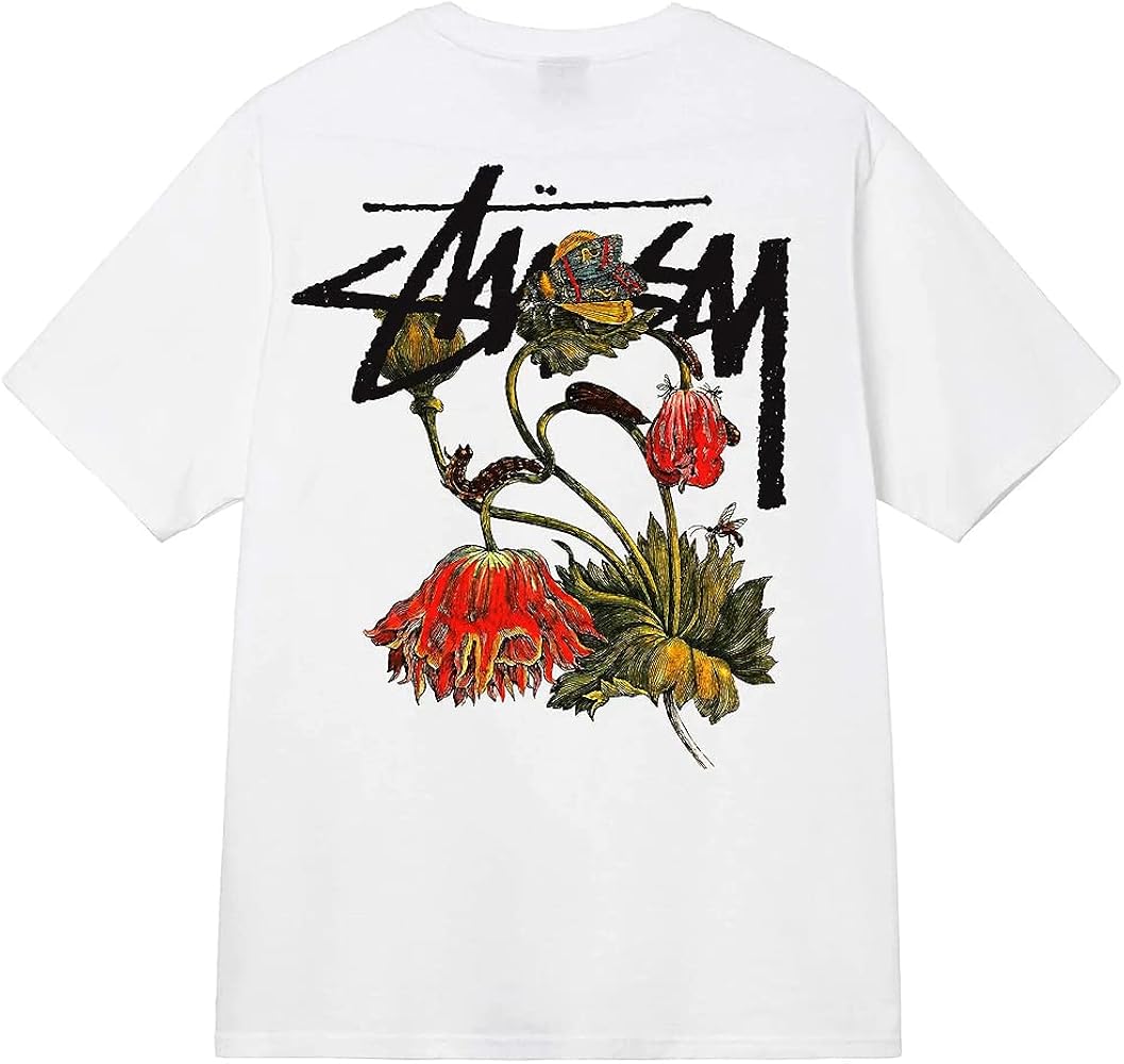 Amazon.co.jp: [ステューシー] 海外モデル WITHERED FLOWER TEE