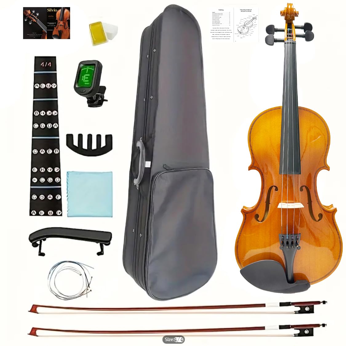 バイオリン 本体 弓 ケース 1/4サイズ SUZUKI VIOLIN 1988 バイオリン