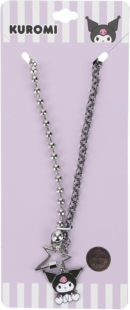 Amazon.com: Bioworld Kuromi Star Necklace With Two Chain Options