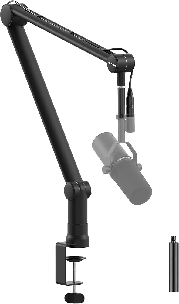 Amazon.com: IXTECH Boom Arm Mic Stand with Extension Tube Upgraded