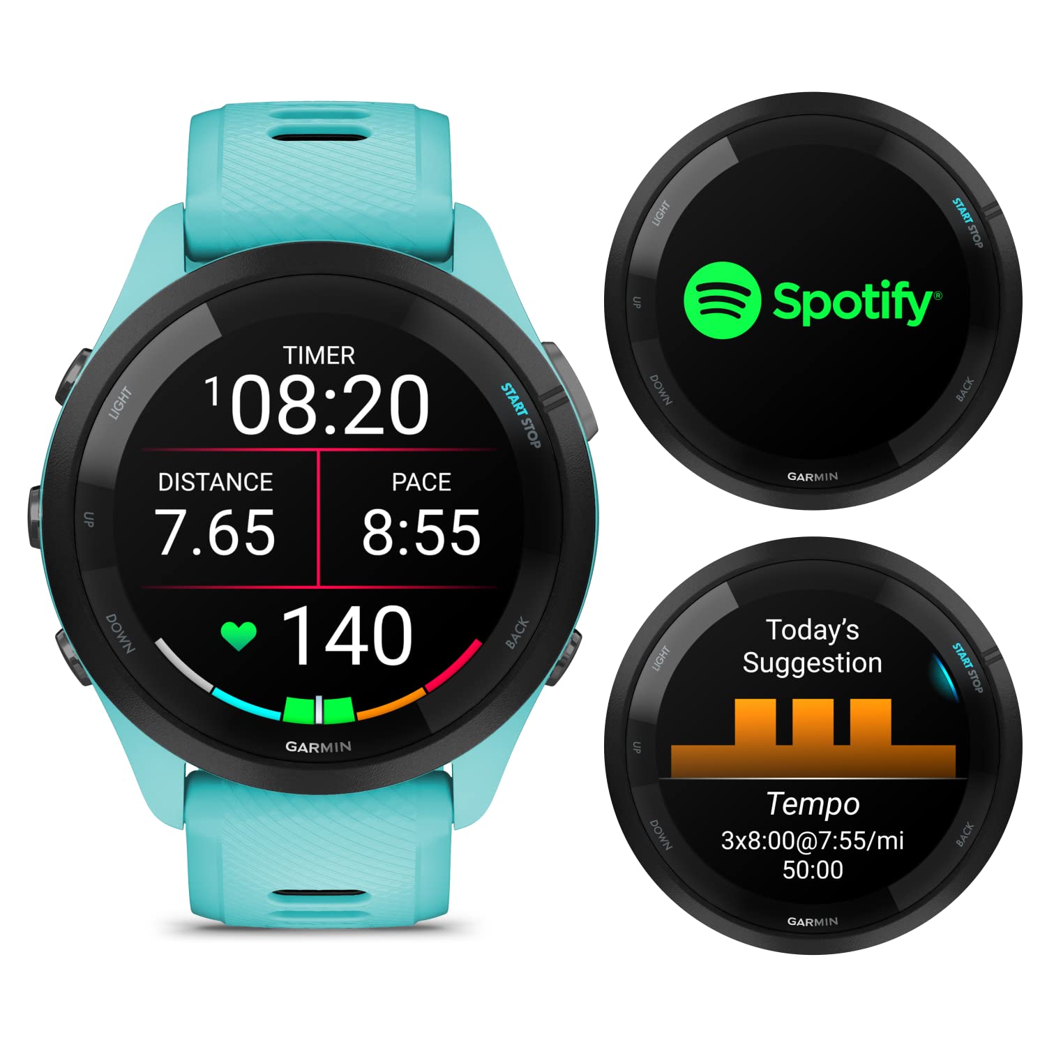 Amazon.com: Wearable4U Garmin Forerunner 265 Music GPS Running 46